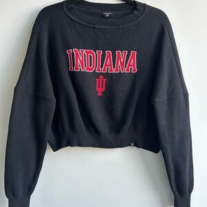 Hype & Vice Indiana University Ivy Knitted Sweater Black 100%Cotton XS RETAIL 87